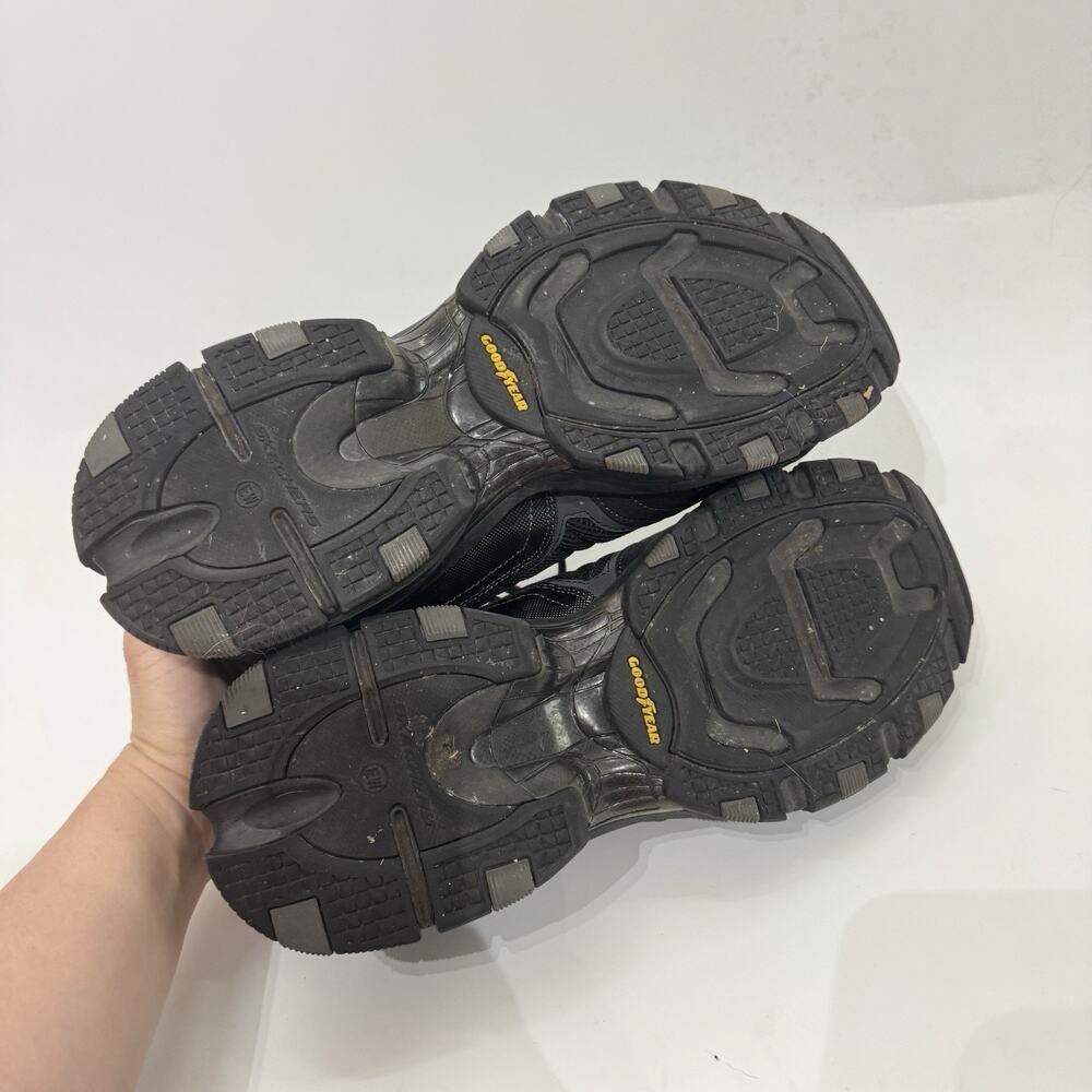 Skechers Shoes Men 11 Wide Black/Black GoodYear Memory Foam 237145W Comfort - Picture 4 of 7